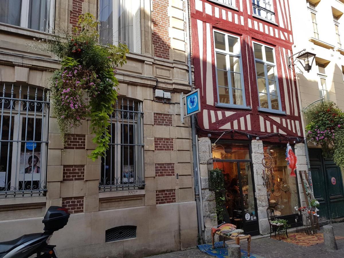 Ferienwohnung Centre Historique L'Authentique Saint Nicolas Ou Le Bourdon De La Cathedrale Rouen Exterior foto