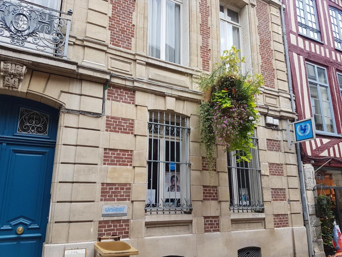 Ferienwohnung Centre Historique L'Authentique Saint Nicolas Ou Le Bourdon De La Cathedrale Rouen Exterior foto